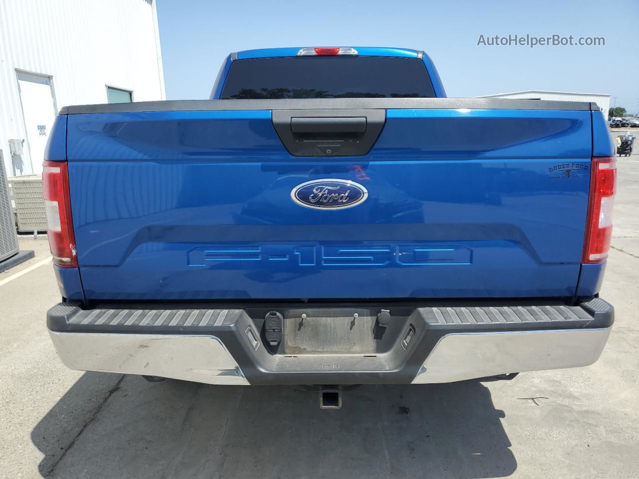 2018 Ford F150 Super Cab Blue vin: 1FTEX1CB7JKG11377