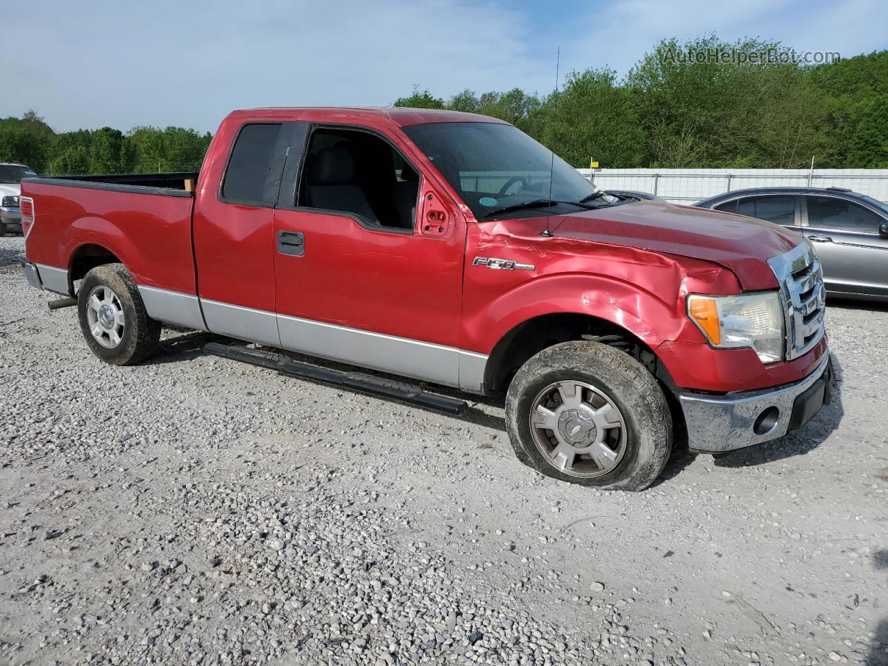 2011 Ford F150 Super Cab Maroon vin: 1FTEX1CM0BFA45106