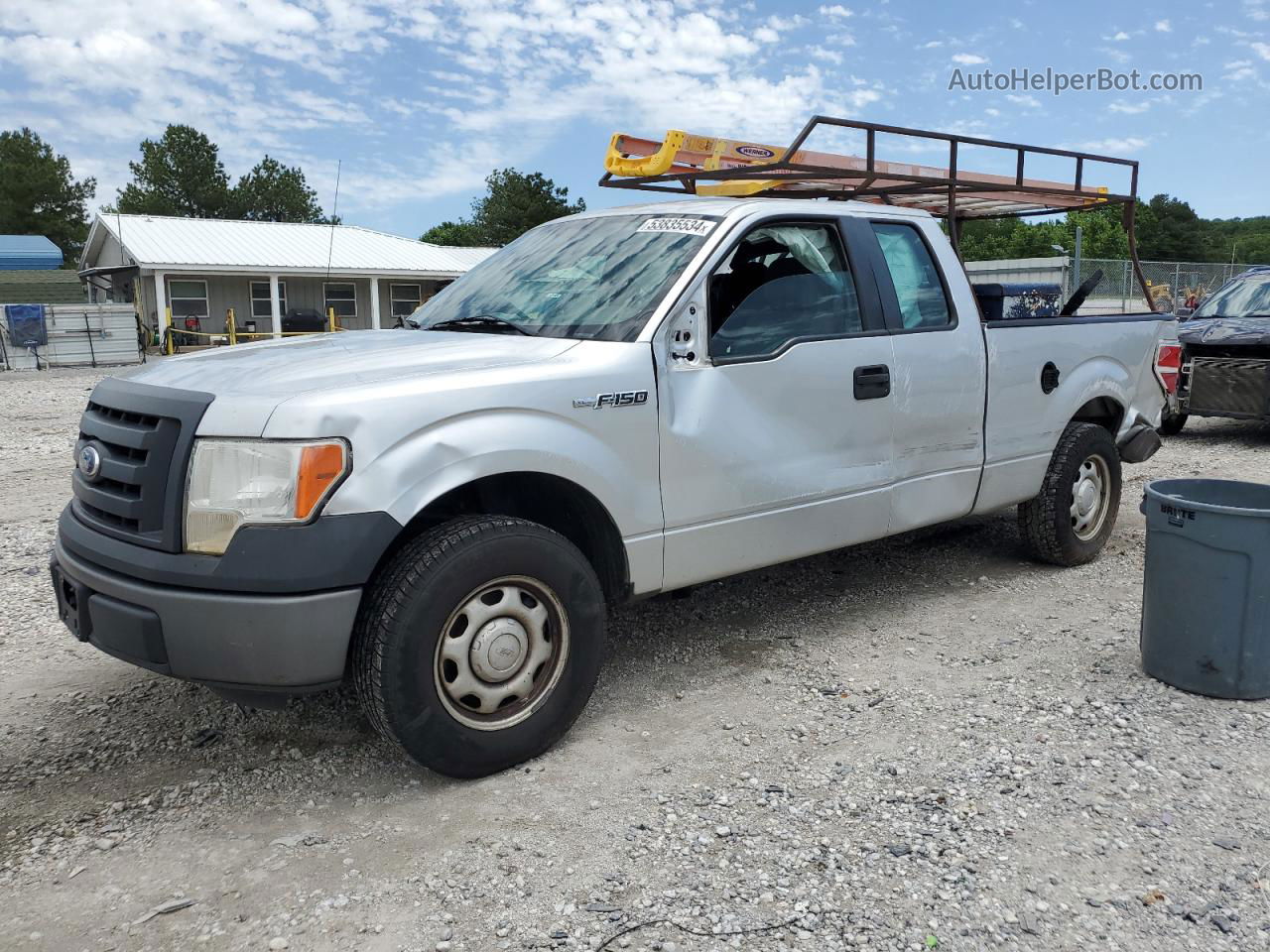 2011 Ford F150 Super Cab Серый vin: 1FTEX1CM0BFB98522