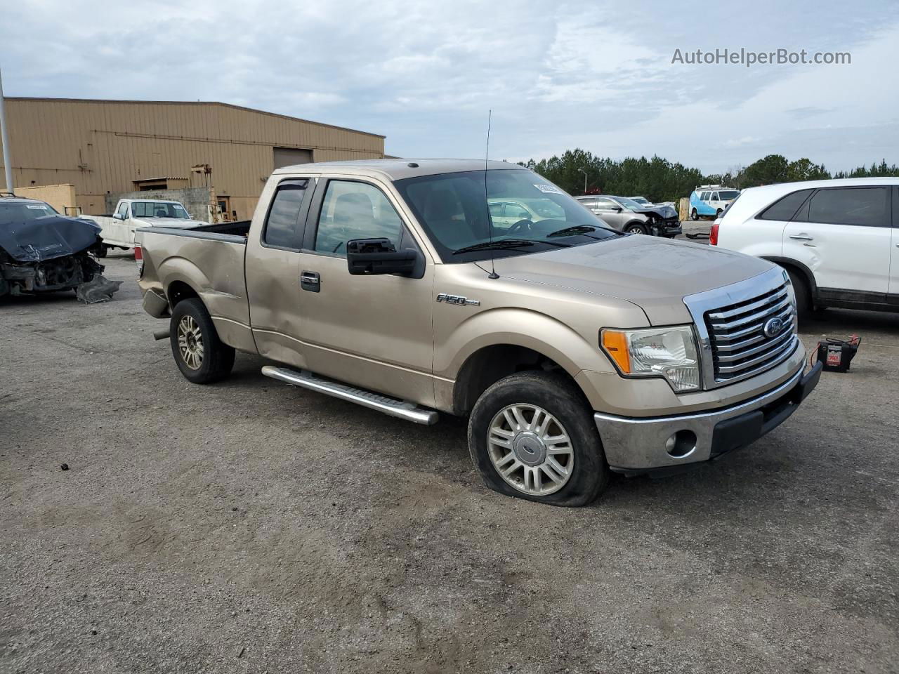 2011 Ford F150 Super Cab Золотой vin: 1FTEX1CM0BFC62784