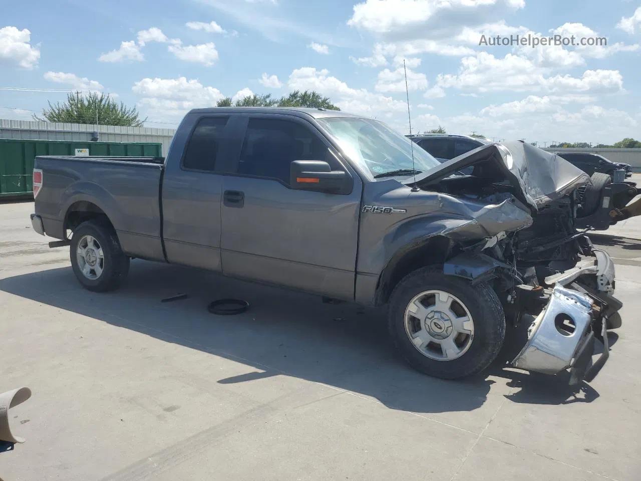 2014 Ford F150 Super Cab Gray vin: 1FTEX1CM0EFB60535