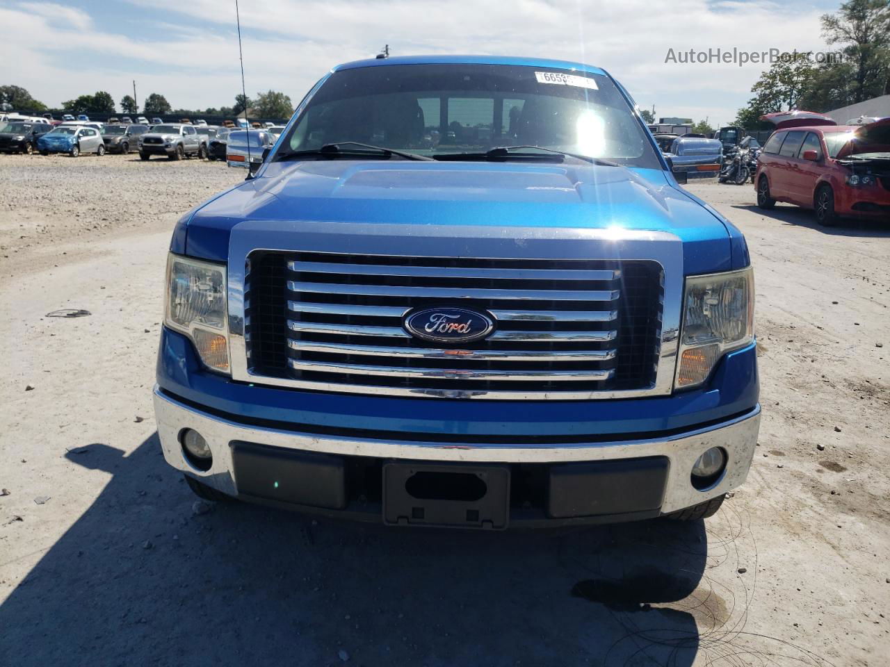 2011 Ford F150 Super Cab Синий vin: 1FTEX1CM1BFC29227