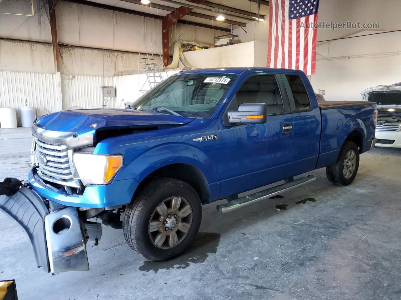 2011 Ford F150 Super Cab Blue vin: 1FTEX1CM1BFD03648