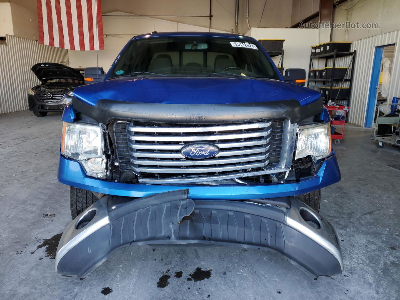 2011 Ford F150 Super Cab Blue vin: 1FTEX1CM1BFD03648