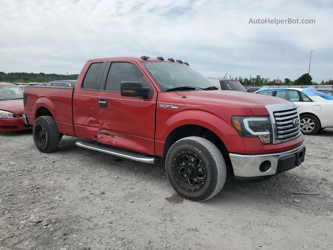 2011 Ford F150 Super Cab Red vin: 1FTEX1CM2BFA38478