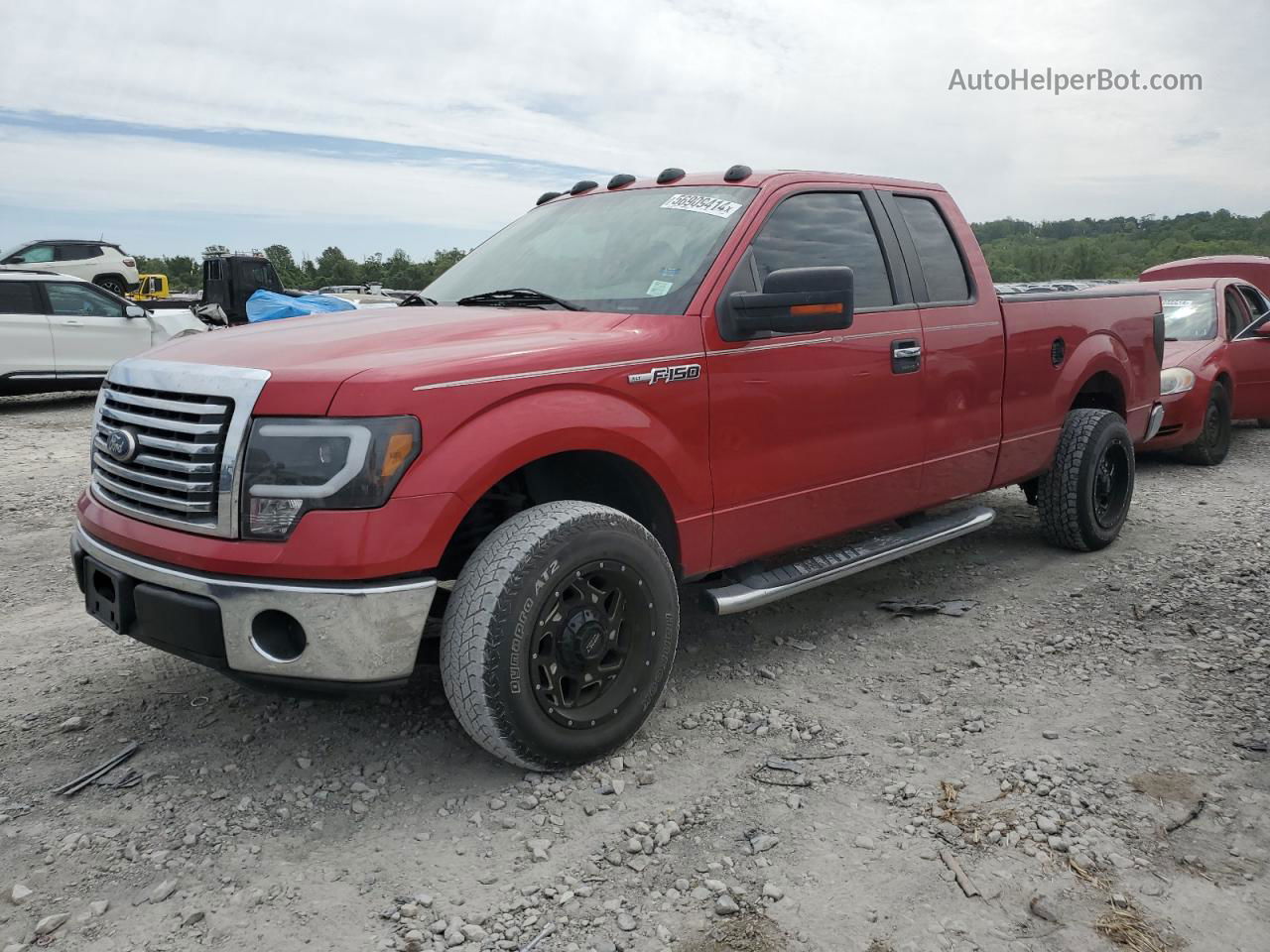 2011 Ford F150 Super Cab Red vin: 1FTEX1CM2BFA38478