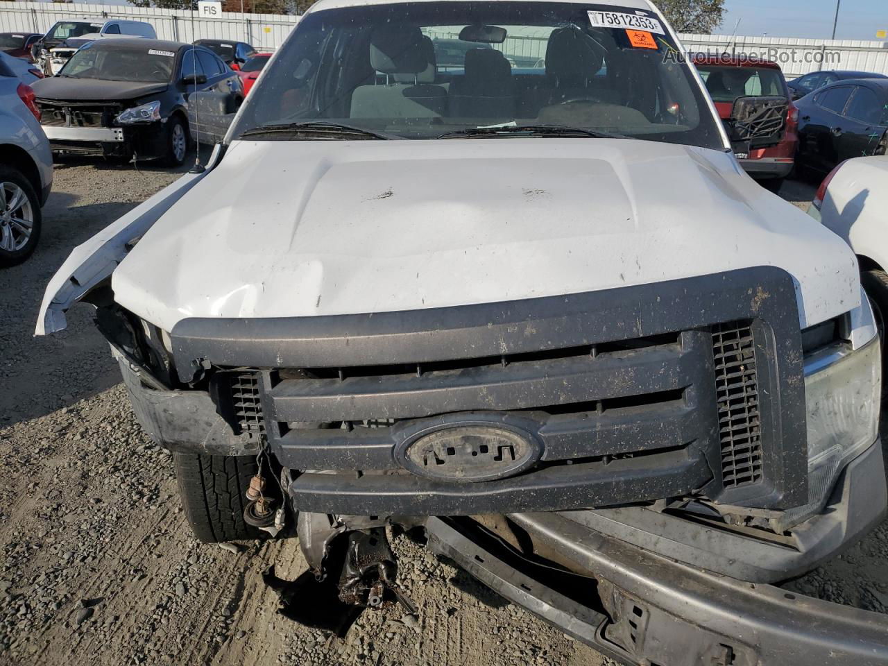 2011 Ford F150 Super Cab White vin: 1FTEX1CM2BFB05533