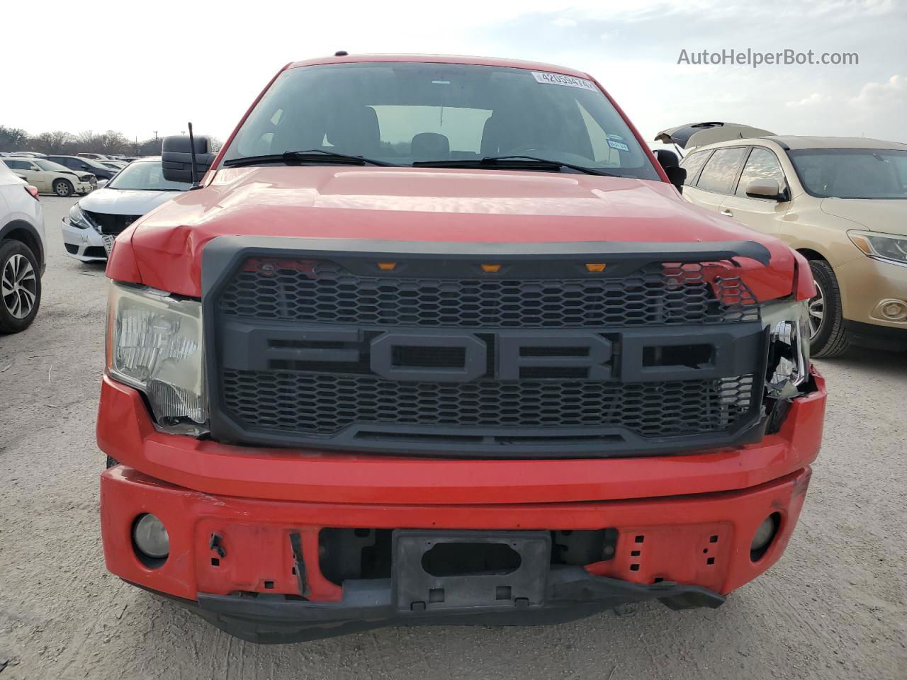 2011 Ford F150 Super Cab Красный vin: 1FTEX1CM3BFA41180