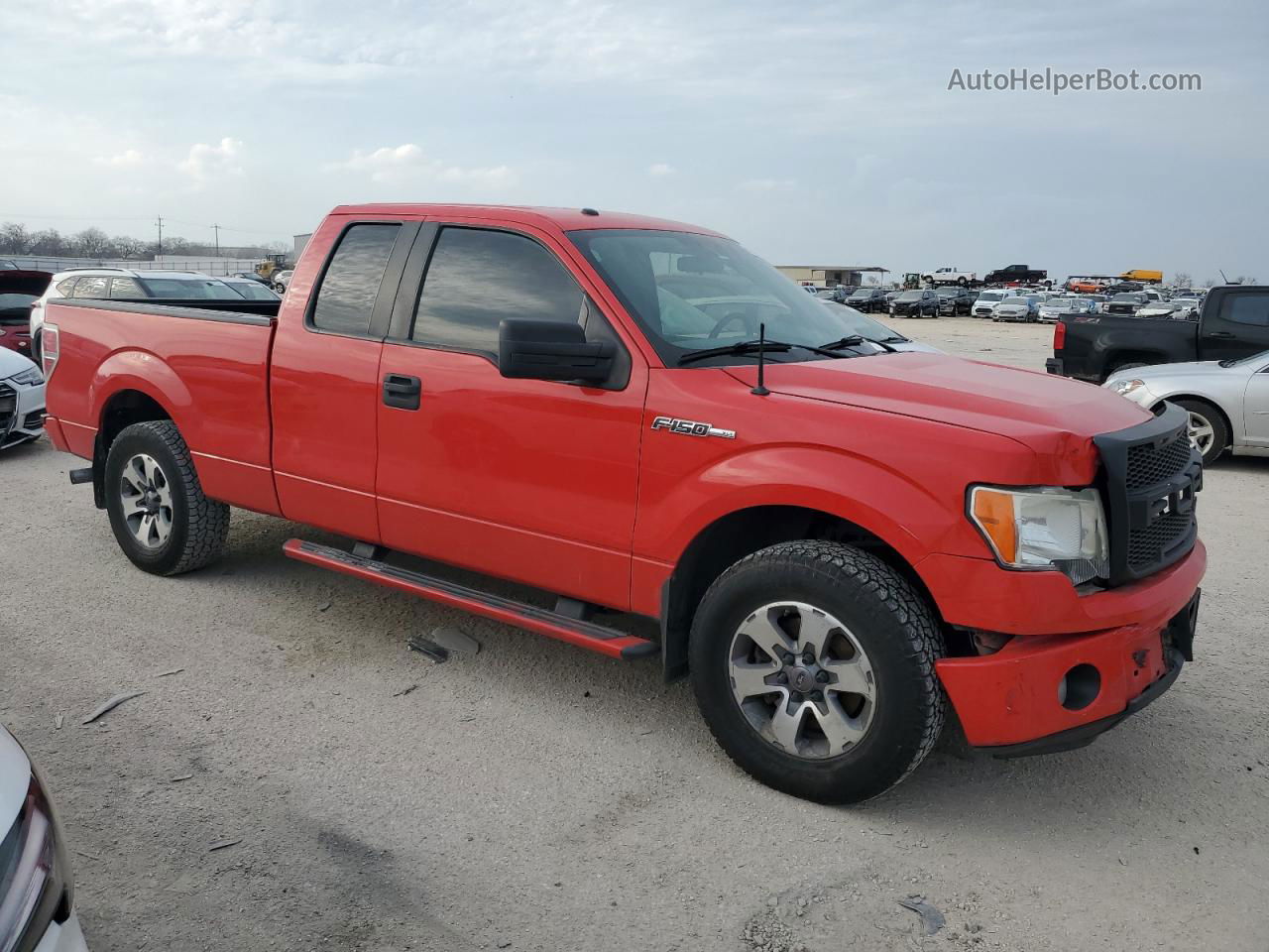 2011 Ford F150 Super Cab Красный vin: 1FTEX1CM3BFA41180