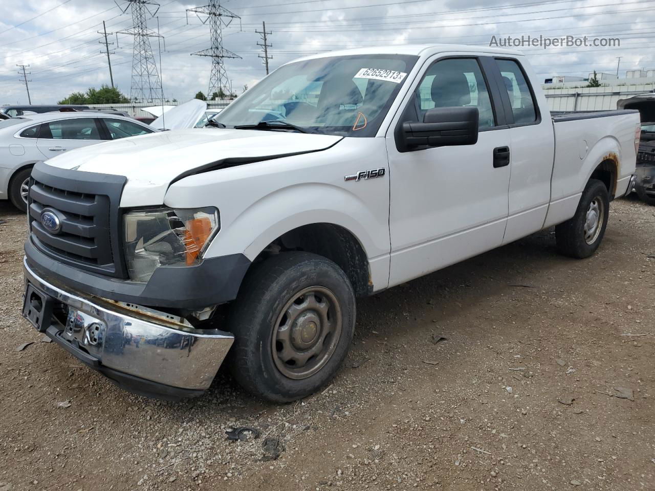 2011 Ford F150 Super Cab Белый vin: 1FTEX1CM3BFB89734