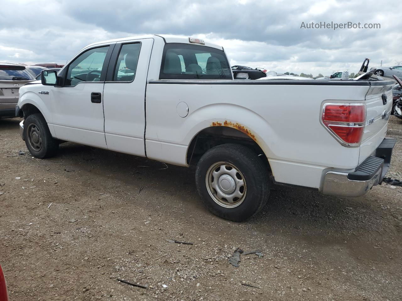 2011 Ford F150 Super Cab White vin: 1FTEX1CM3BFB89734