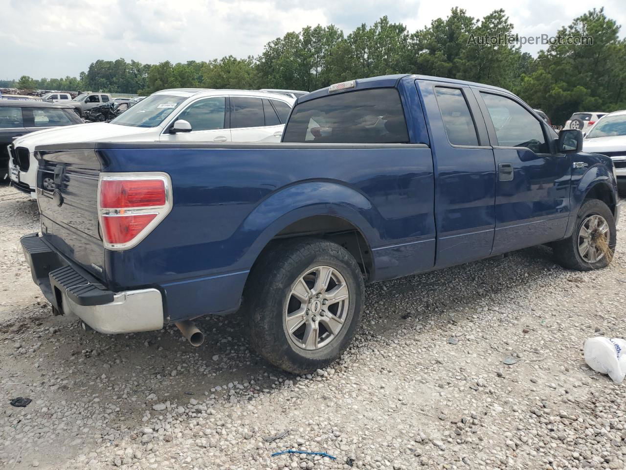 2011 Ford F150 Super Cab Blue vin: 1FTEX1CM3BFC89722