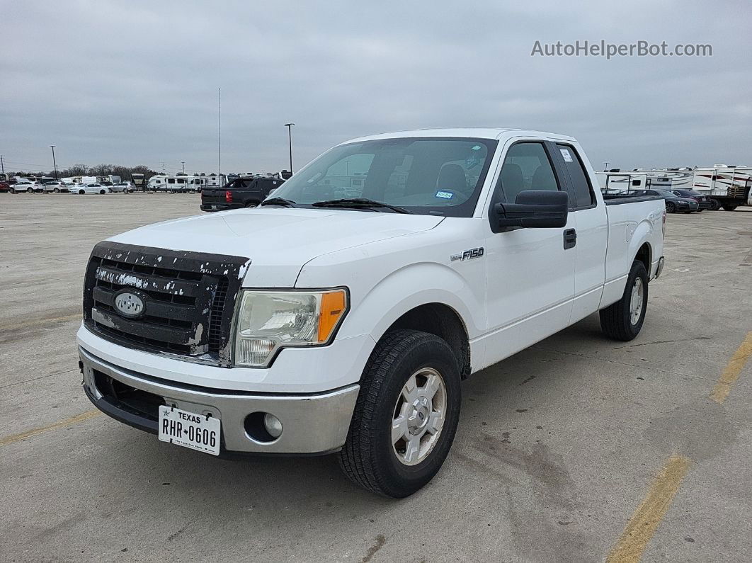 2011 Ford F150 Super Cab White vin: 1FTEX1CM3BKD39154