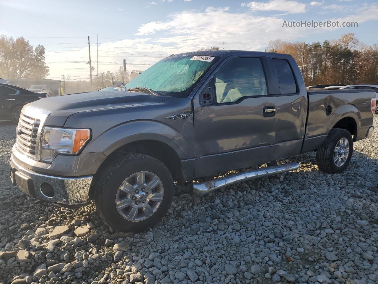 2011 Ford F150 Super Cab Charcoal vin: 1FTEX1CM5BFD01482