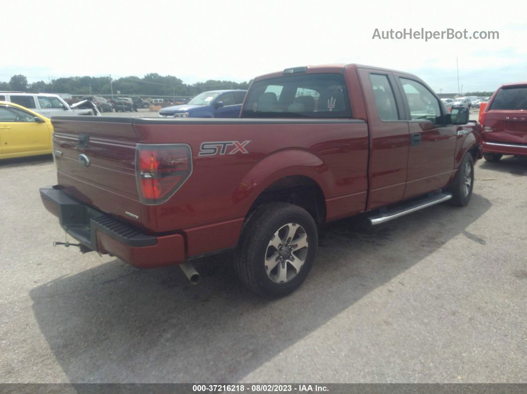 2014 Ford F-150 Xl/stx/xlt Red vin: 1FTEX1CM5EKE76682