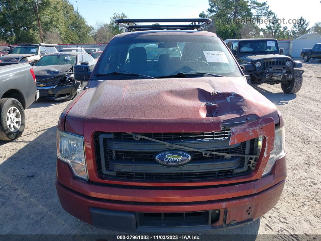 2014 Ford F-150 Stx Orange vin: 1FTEX1CM5EKF95803