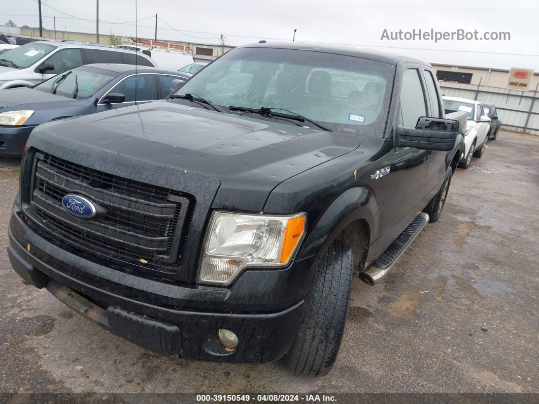 2014 Ford F-150 Stx Black vin: 1FTEX1CM6EKE43433