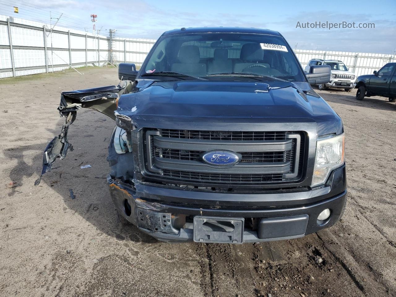 2014 Ford F150 Super Cab Черный vin: 1FTEX1CM6EKG19624