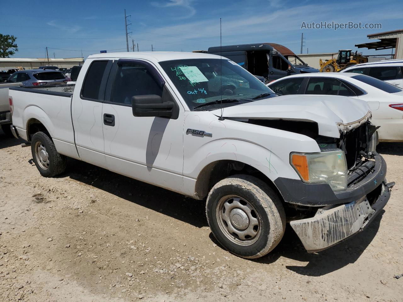 2011 Ford F150 Super Cab White vin: 1FTEX1CM7BFA79589