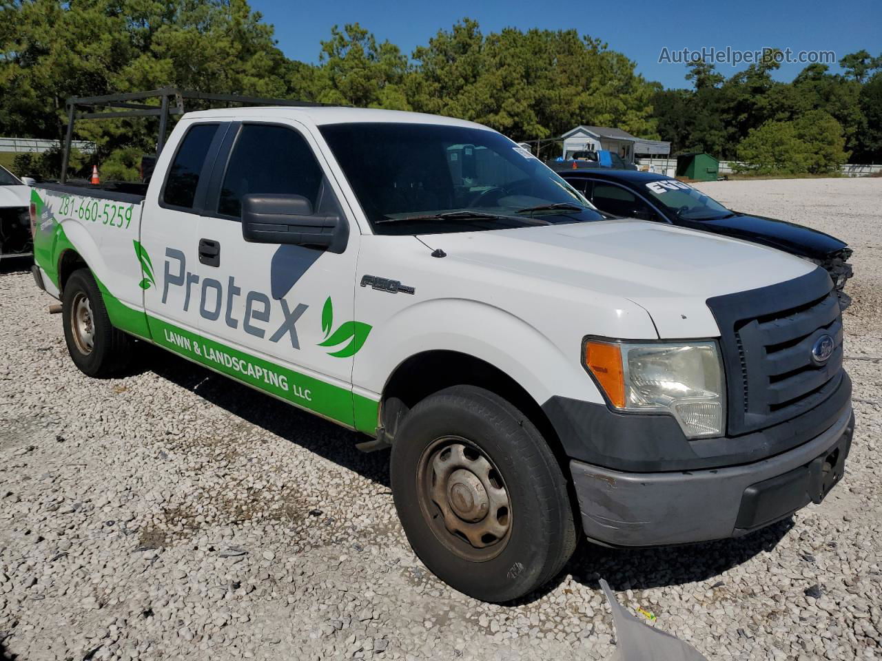 2011 Ford F150 Super Cab White vin: 1FTEX1CM8BKD67628