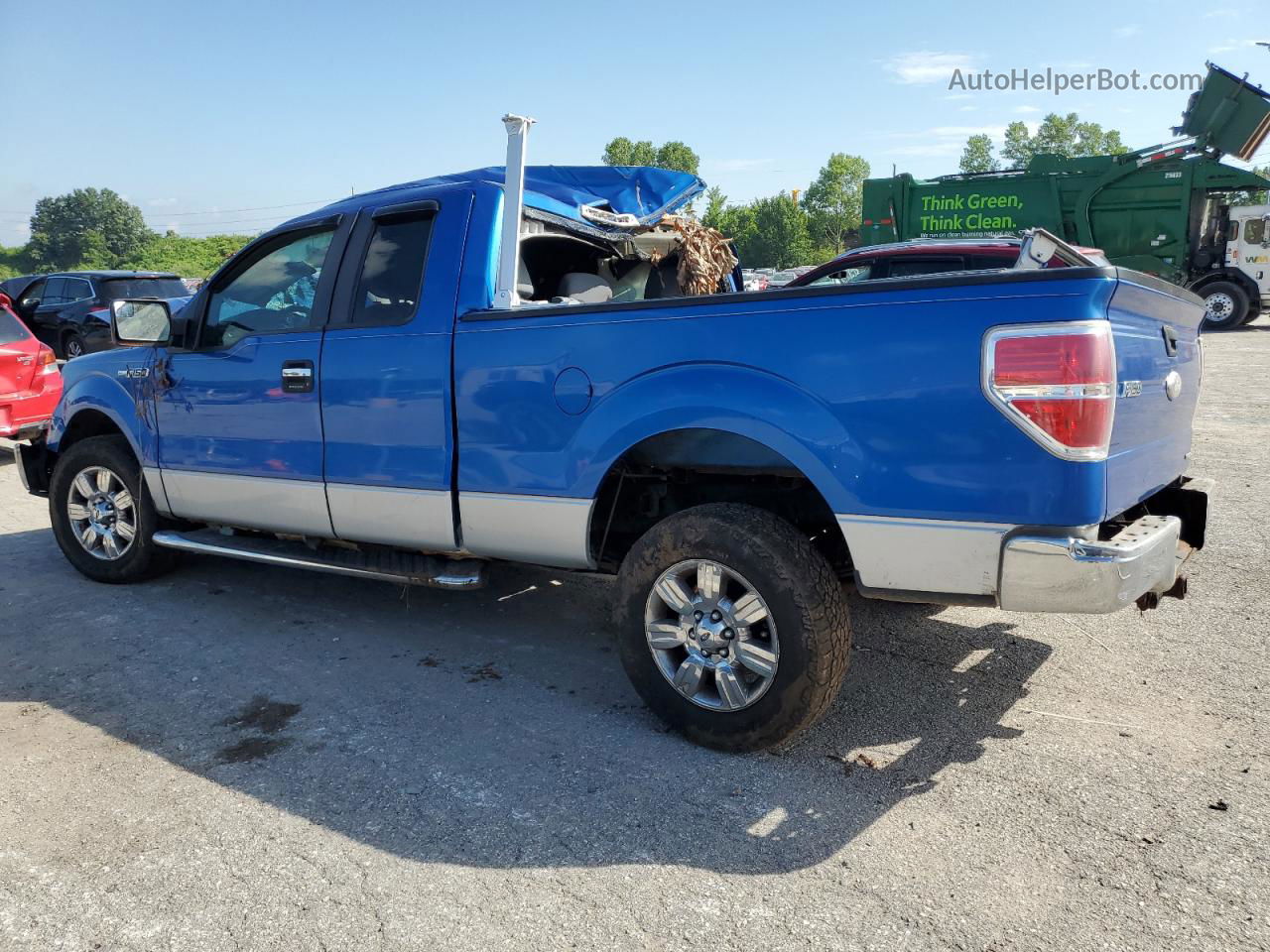 2011 Ford F150 Super Cab Blue vin: 1FTEX1CMXBFA37854