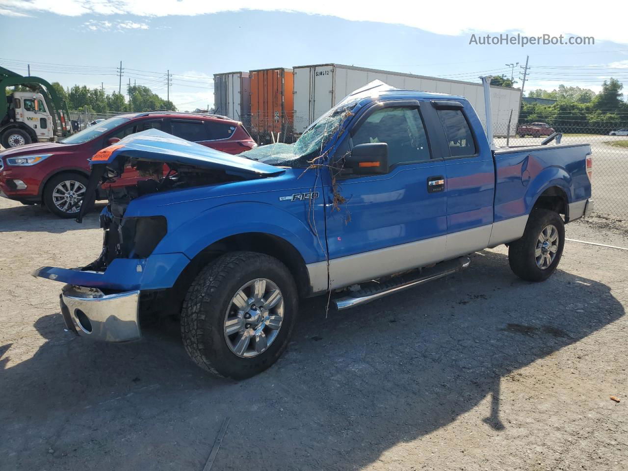 2011 Ford F150 Super Cab Blue vin: 1FTEX1CMXBFA37854