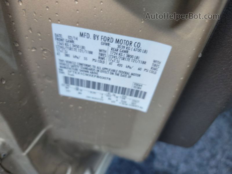 2014 Ford F-150 Xlt vin: 1FTEX1CMXEFB03078
