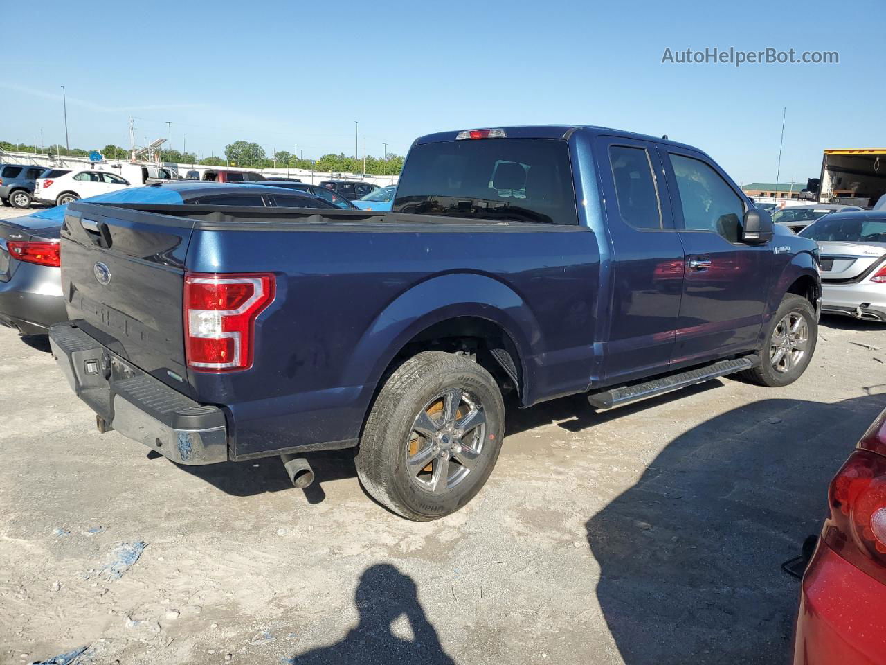 2019 Ford F150 Super Cab Blue vin: 1FTEX1CP0KFC39600