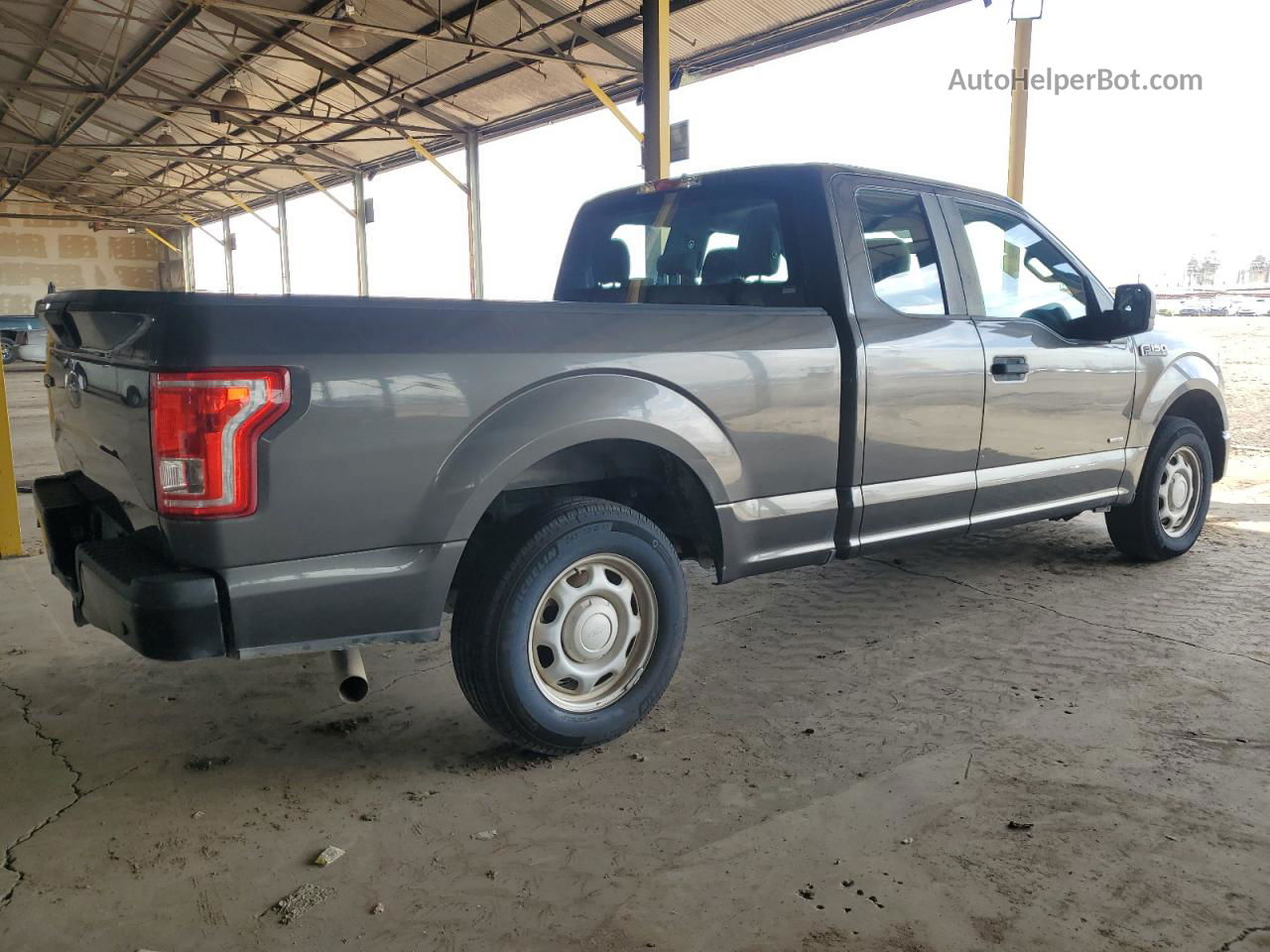 2017 Ford F150 Super Cab Серый vin: 1FTEX1CP1HKE53544