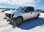 2018 Ford F150 Super Cab Silver vin: 1FTEX1CP2JFA76933