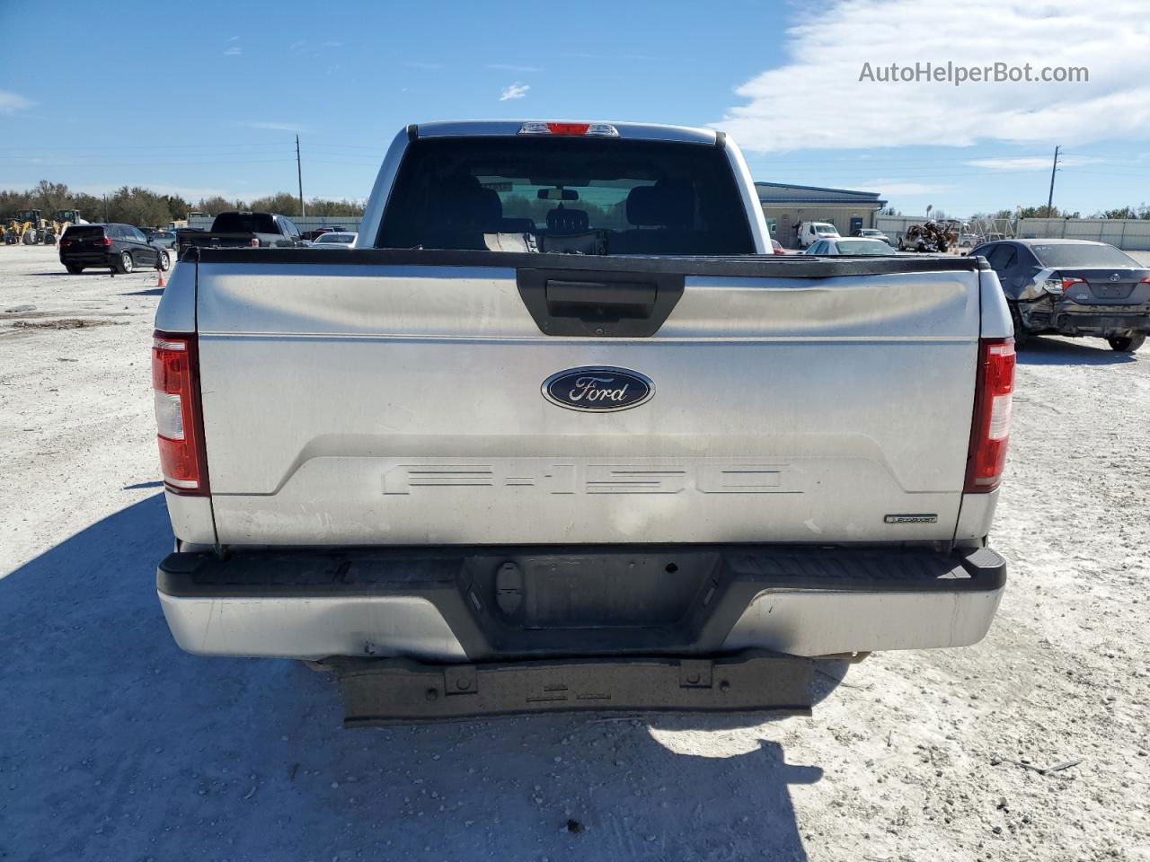 2018 Ford F150 Super Cab Silver vin: 1FTEX1CP2JFA76933