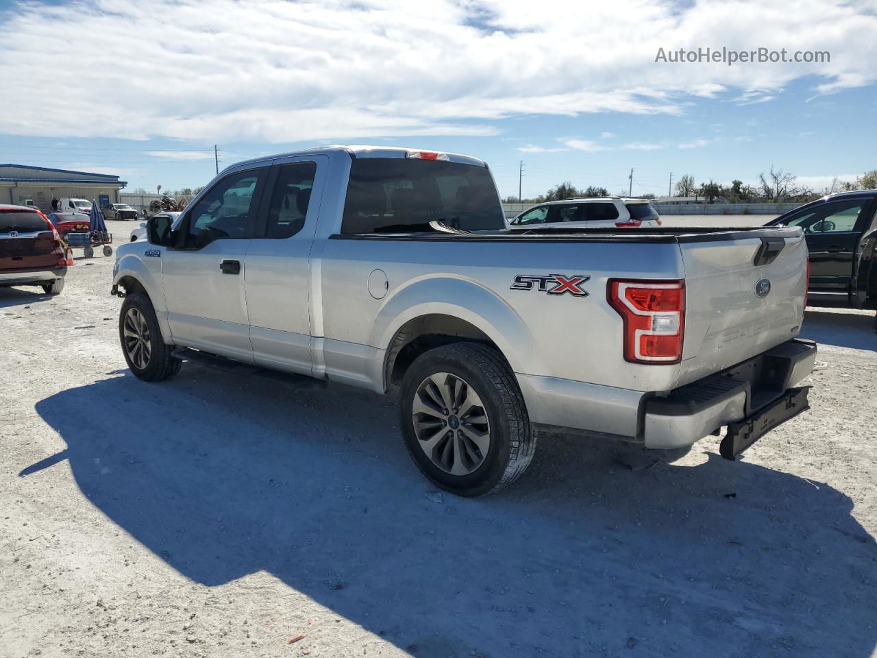 2018 Ford F150 Super Cab Silver vin: 1FTEX1CP2JFA76933