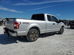 2018 Ford F150 Super Cab Silver vin: 1FTEX1CP2JFA76933