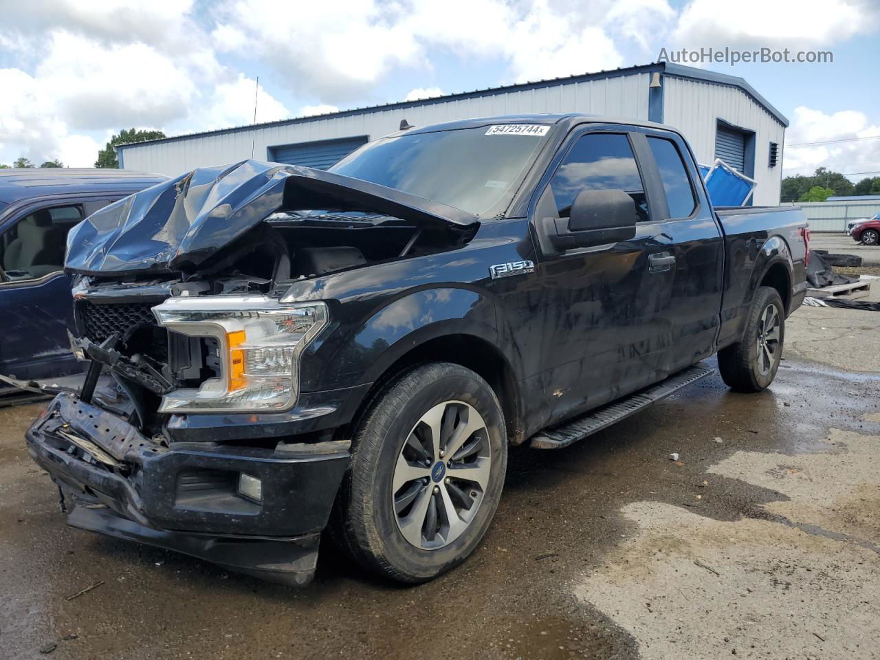 2020 Ford F150 Super Cab Black vin: 1FTEX1CP3LKD41840