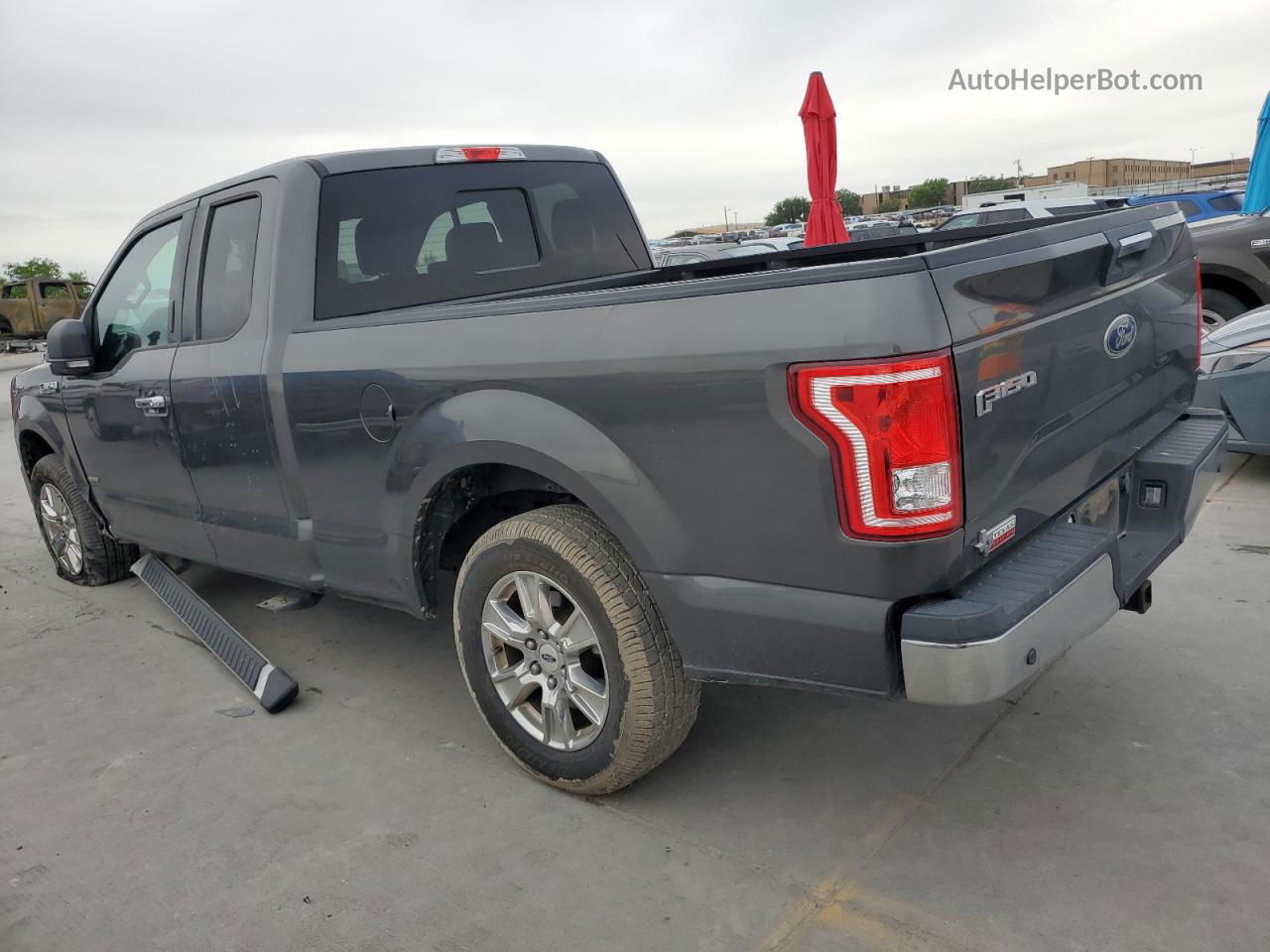 2017 Ford F150 Super Cab Серый vin: 1FTEX1CP4HKE10395