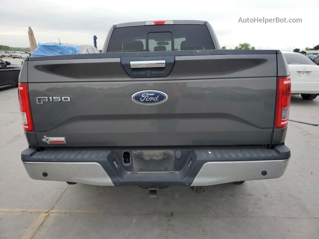 2017 Ford F150 Super Cab Серый vin: 1FTEX1CP4HKE10395