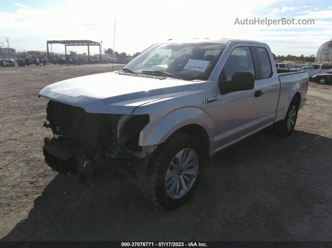 2018 Ford F-150 Xl/xlt/lariat Silver vin: 1FTEX1CP4JFC02712