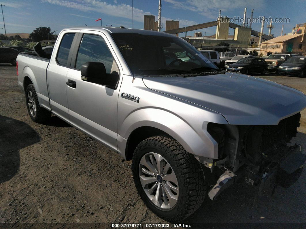 2018 Ford F-150 Xl/xlt/lariat Silver vin: 1FTEX1CP4JFC02712