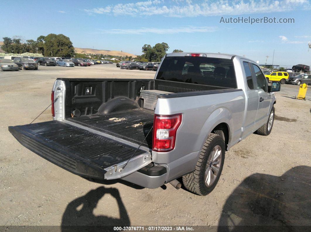 2018 Ford F-150 Xl/xlt/lariat Silver vin: 1FTEX1CP4JFC02712