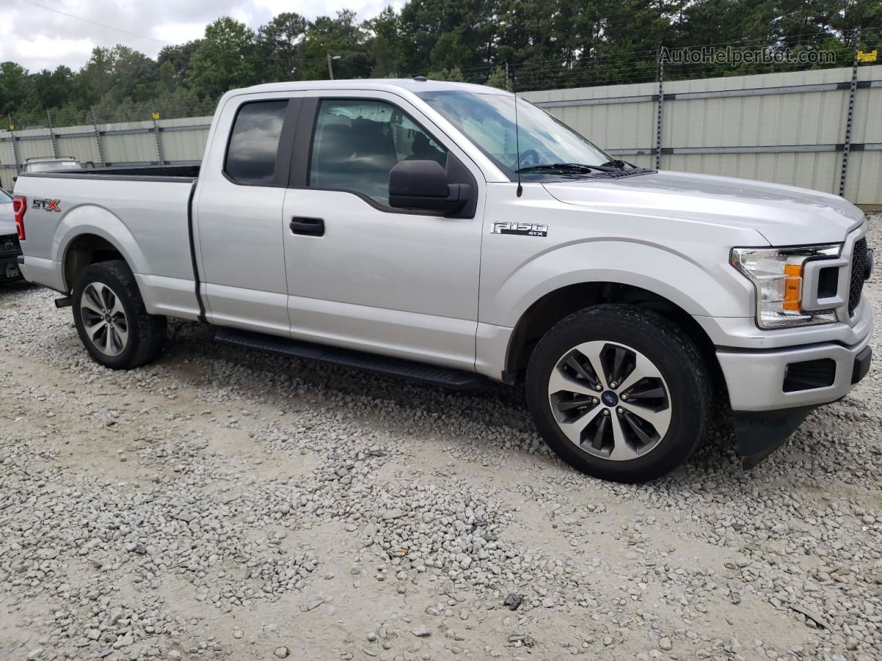 2019 Ford F150 Super Cab Silver vin: 1FTEX1CP4KFC01612