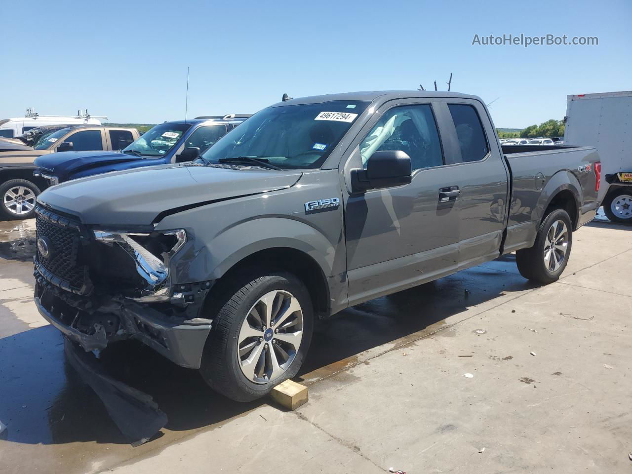 2020 Ford F150 Super Cab Gray vin: 1FTEX1CP4LFA44911