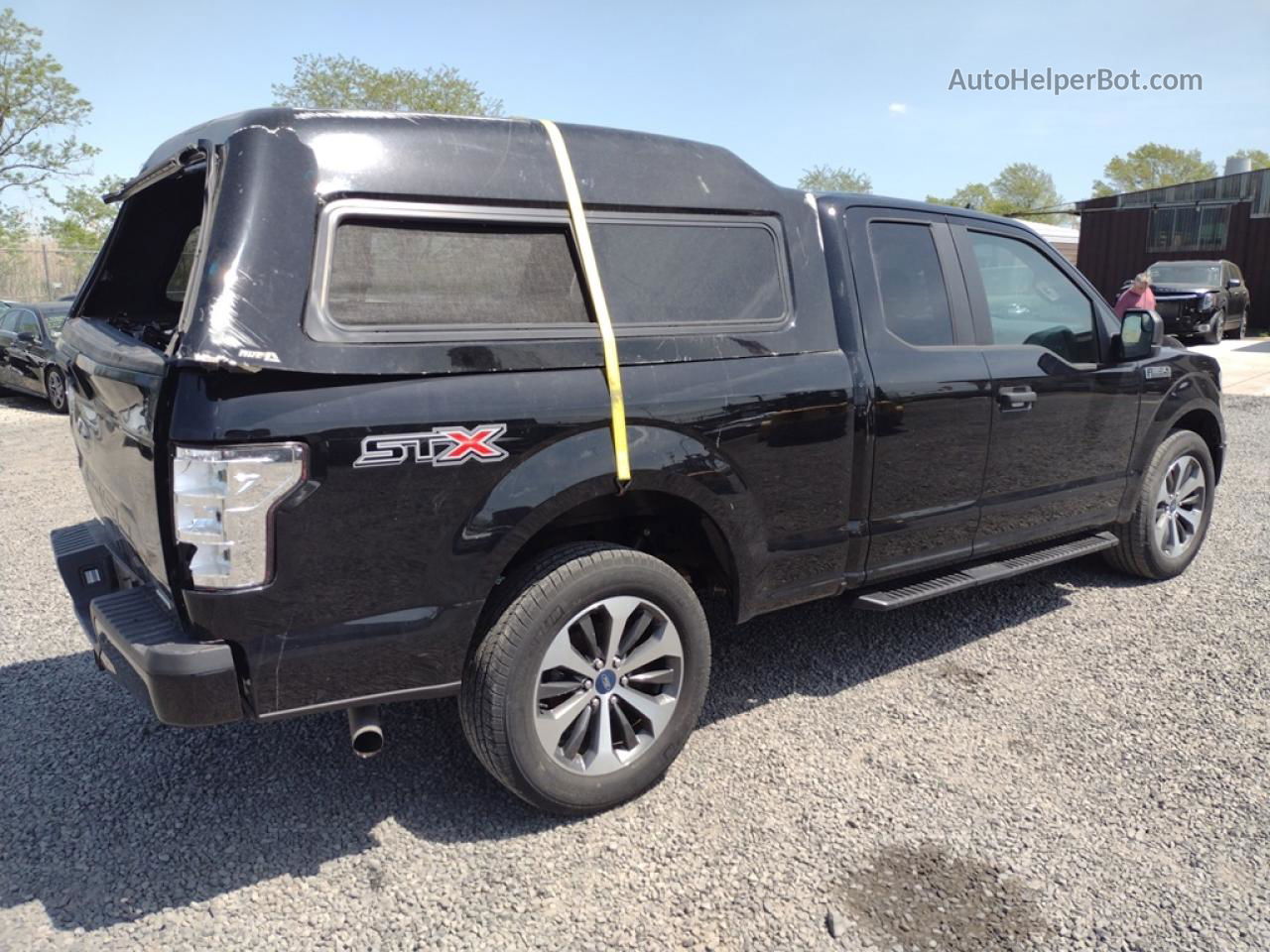 2020 Ford F150 Super Cab Black vin: 1FTEX1CP4LFC02583