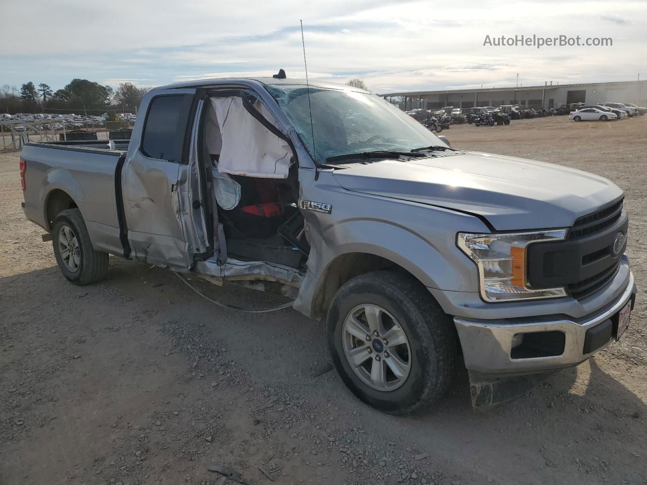 2020 Ford F150 Super Cab Silver vin: 1FTEX1CP4LKF31937