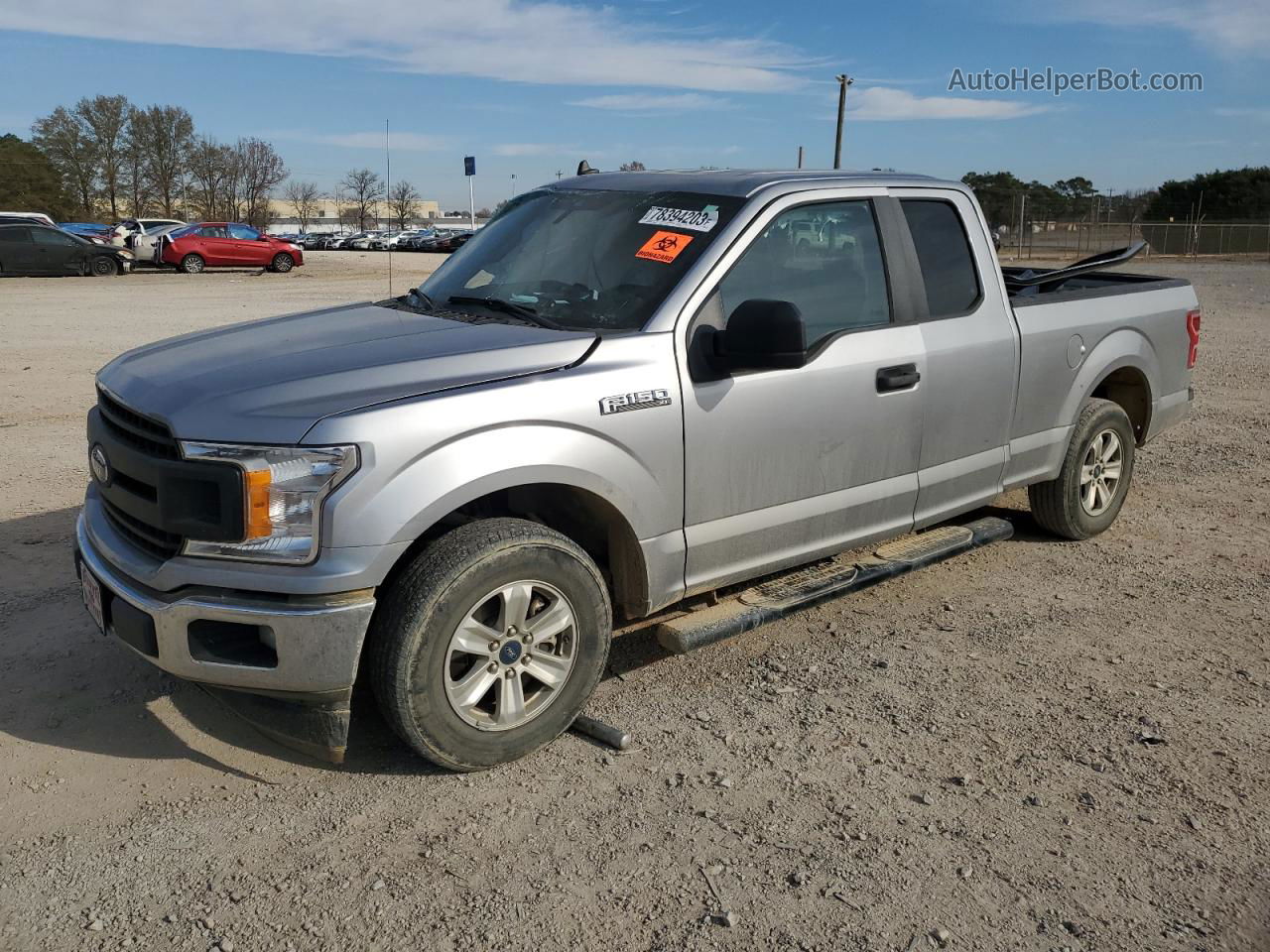 2020 Ford F150 Super Cab Silver vin: 1FTEX1CP4LKF31937