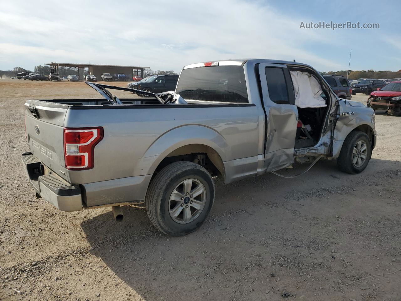 2020 Ford F150 Super Cab Silver vin: 1FTEX1CP4LKF31937