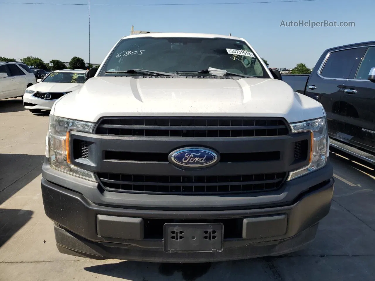 2018 Ford F150 Super Cab White vin: 1FTEX1CP7JKC80957