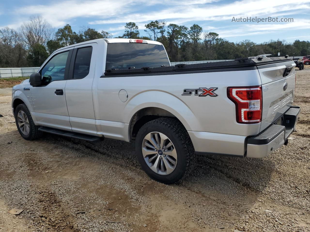 2018 Ford F150 Super Cab Silver vin: 1FTEX1CP7JKF65710