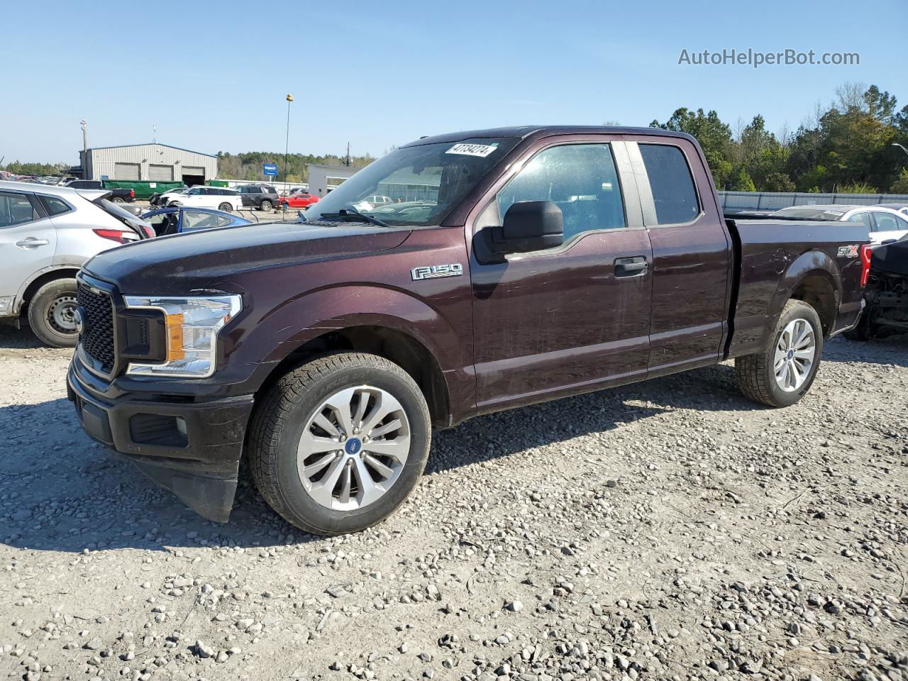 2018 Ford F150 Super Cab Коричневый vin: 1FTEX1CP7JKF67313