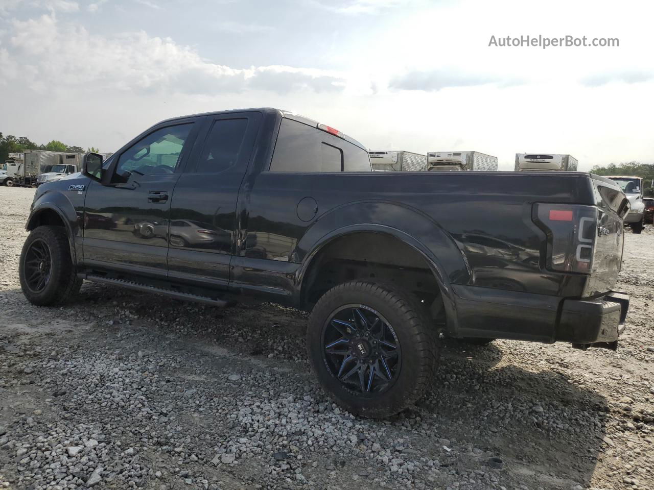 2017 Ford F150 Super Cab Black vin: 1FTEX1CP8HFA40562