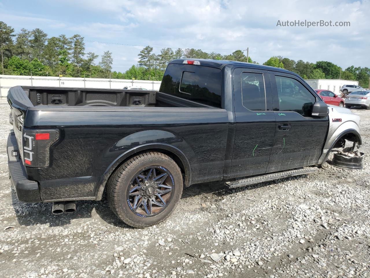 2017 Ford F150 Super Cab Black vin: 1FTEX1CP8HFA40562